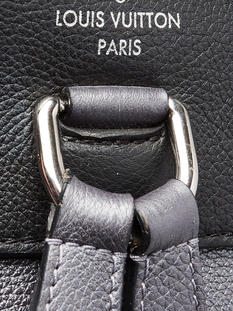 Louis Vuitton Grey/Black Leather Eyelets Lockme Backpack Bag