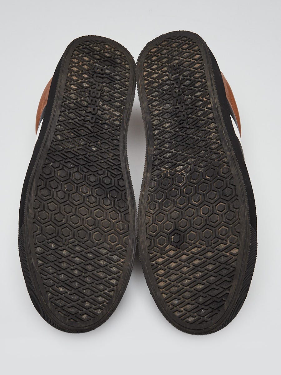 Burberry Brown Coated Canvas Albridge Sneakers Size 7/37.5