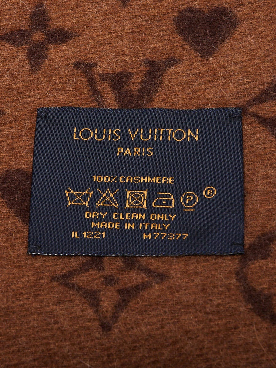 【定価47,300円】LOUIS VUITTON★カシミヤ100%手袋 Louis Vuitton Brown Cashmere Game On Fringe Scarf | Yoogi's Closet