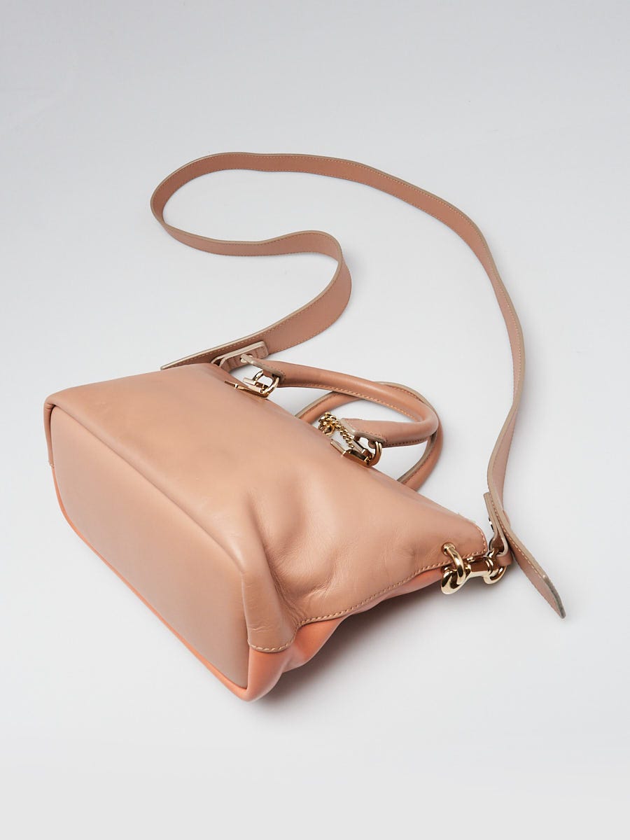 Chloe Two-Tone Pink Calfskin Leather Mini Baylee Bag | Yoogi's Closet