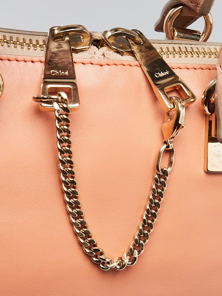 Chloe Two-Tone Pink Calfskin Leather Mini Baylee Bag | Yoogi's Closet