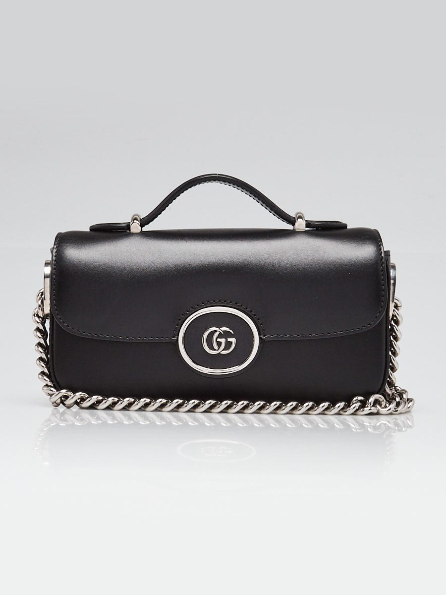 【関税込み】gucci Petite GG small handbag Petite GG small shoulder bag in black leather | GUCCI® SG