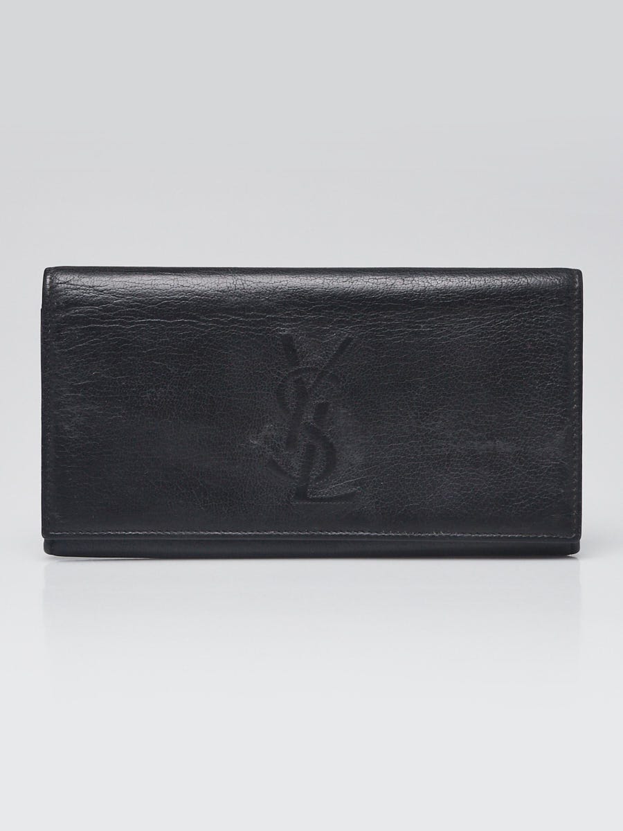 Yves Saint Laurent Black Leather Belle du Jour Wallet