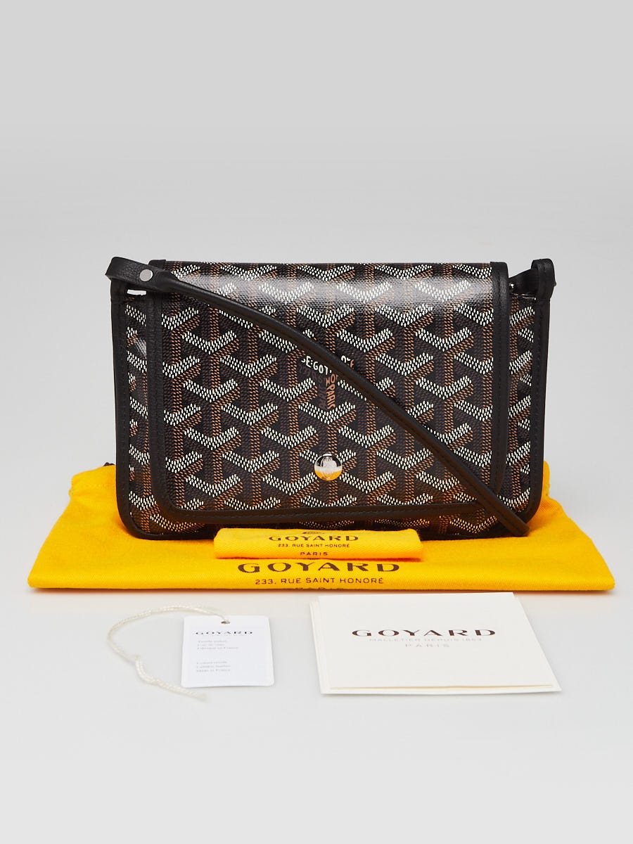 Goyard Black/Brown Chevron Print Coated Canvas Plumet Crossbody