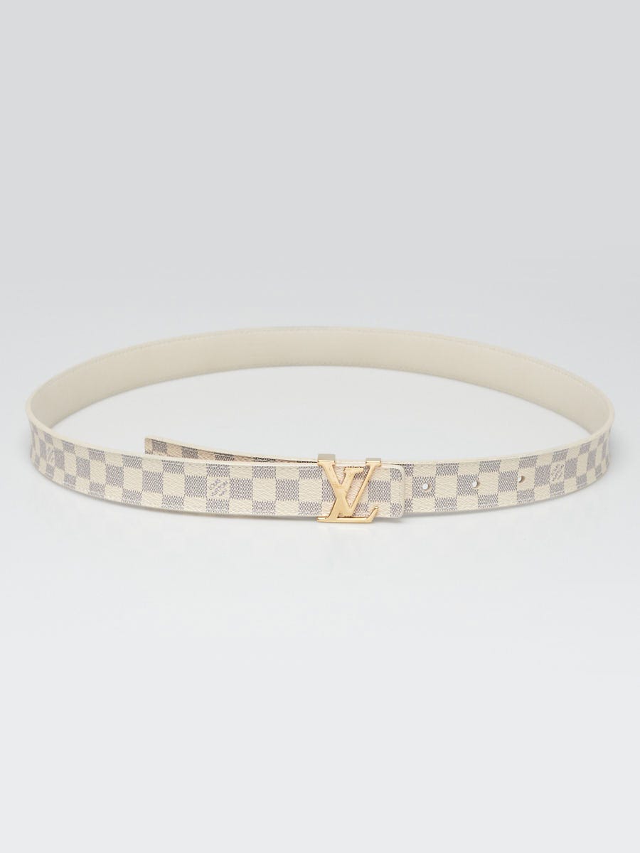 Louis Vuitton Damier Azur Canvas LV Initials Belt Size 90/36