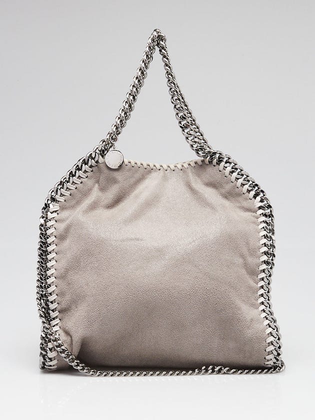 Stella McCartney Grey Shaggy Dear Faux-Leather Mini Falabella Bag
