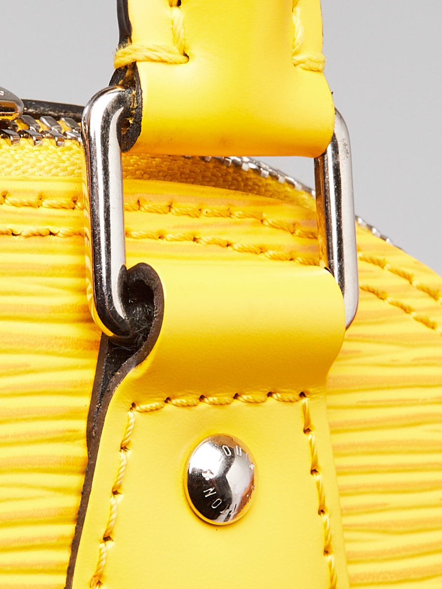 Louis Vuitton Sunflower Epi Leather Alma BB Bag w/ Jacquard Strap