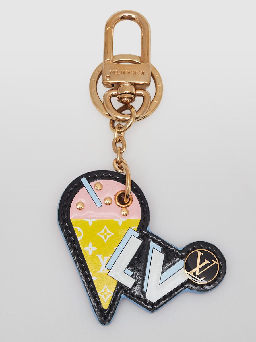 Louis Vuitton Goldtone Metal Multicolor Leather Ice Cream