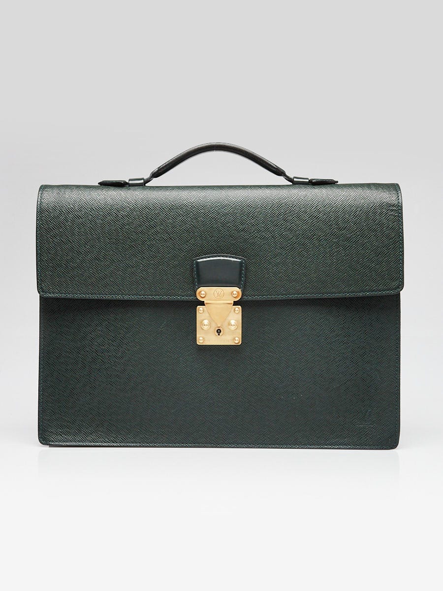 Louis Vuitton Epicea Taiga Leather Kourad Briefcase Bag