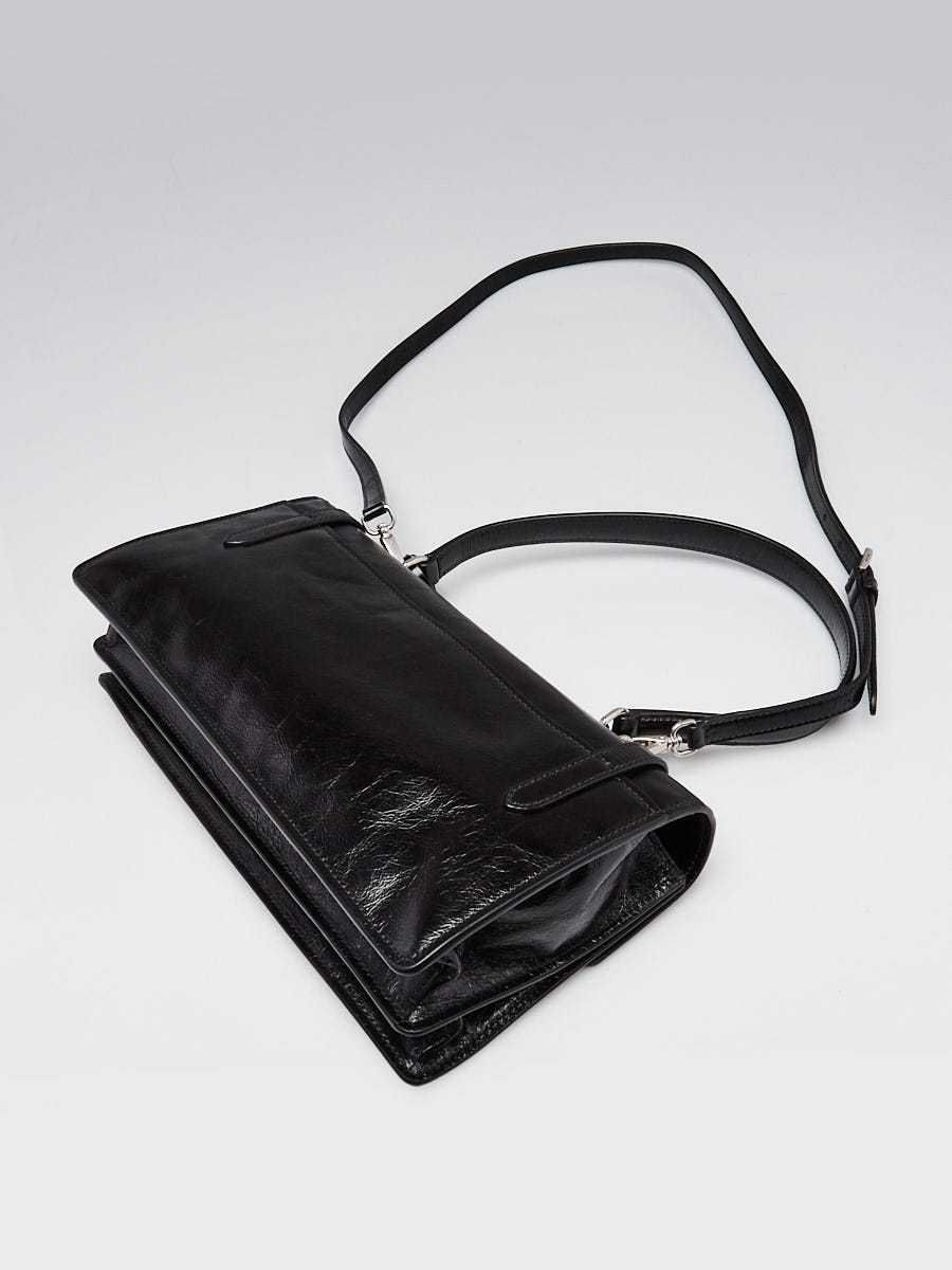 Prada Black Soft Lux Leather Medium Handle Bag 1BN026 | Yoogi's Closet