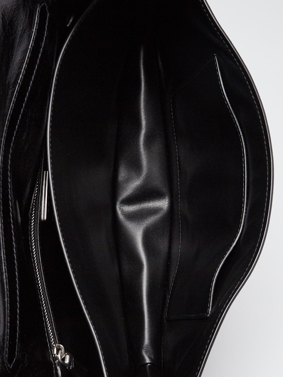 Prada Black Soft Lux Leather Medium Handle Bag 1BN026 | Yoogi's Closet