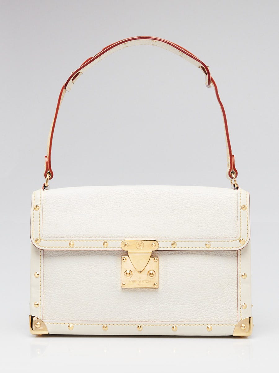 Louis Vuitton White Suhali Leather L'Aimable Bag | Yoogi's Closet