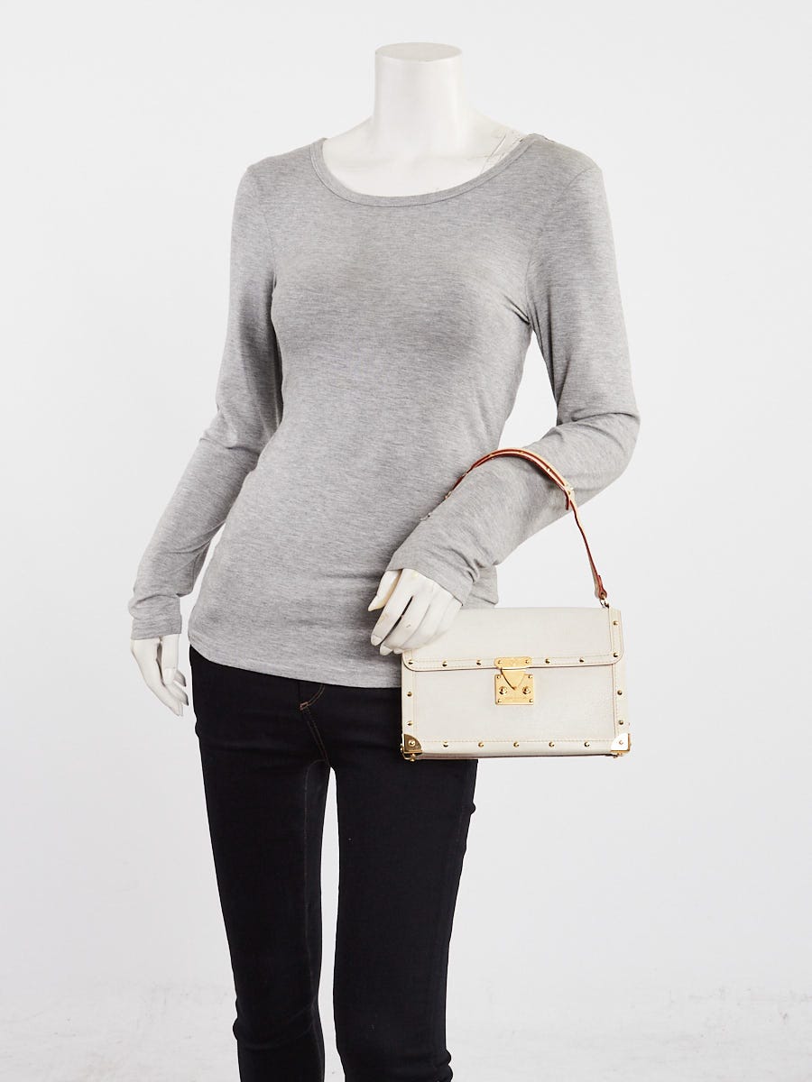 Louis Vuitton White Suhali Leather L'Aimable Bag | Yoogi's Closet
