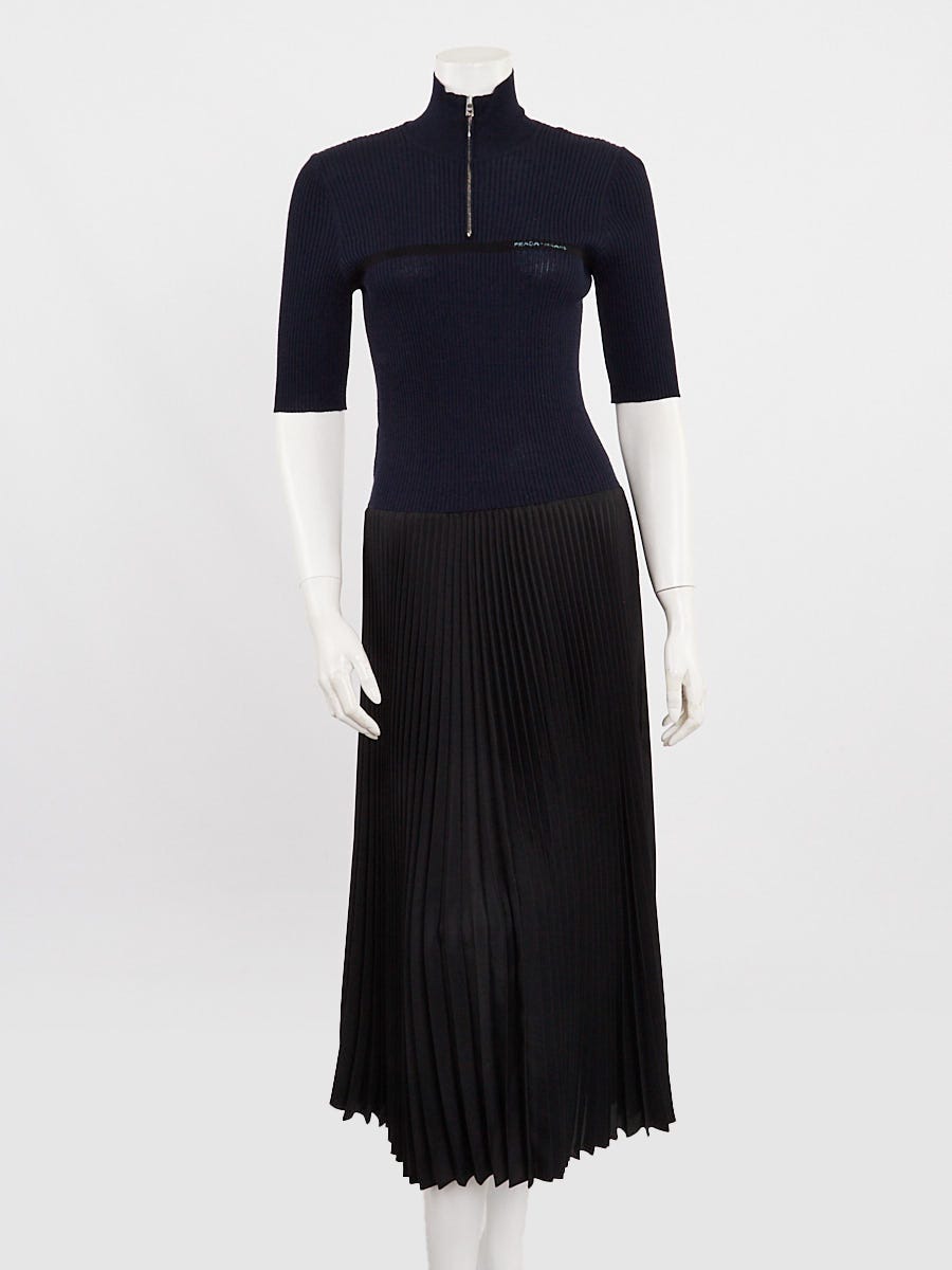 PRADA ワンピース 36S ブラック ウール ポリアミド PRADA ワンピース 36S ブラック ウール ポリアミド PRADA ワンピース
