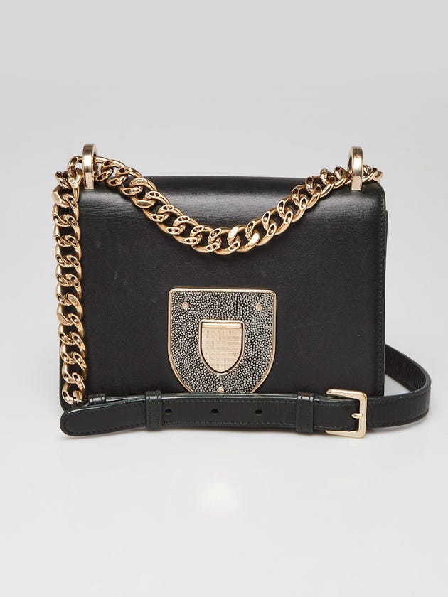 Christian Dior Dark Green Crystal Embellished Diorama Club Crossbody Bag