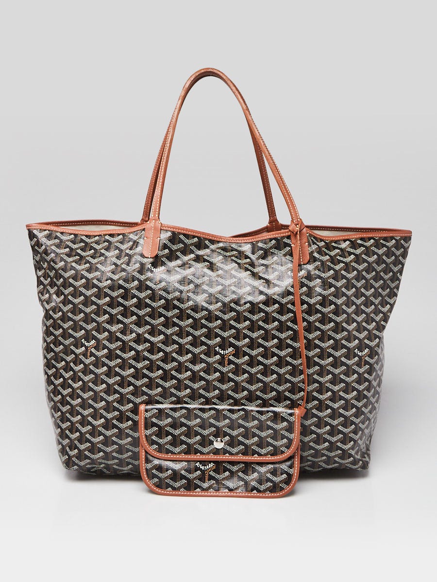 Goyard Boudreaux Chevron Print Coated Canvas Senat GM Zip