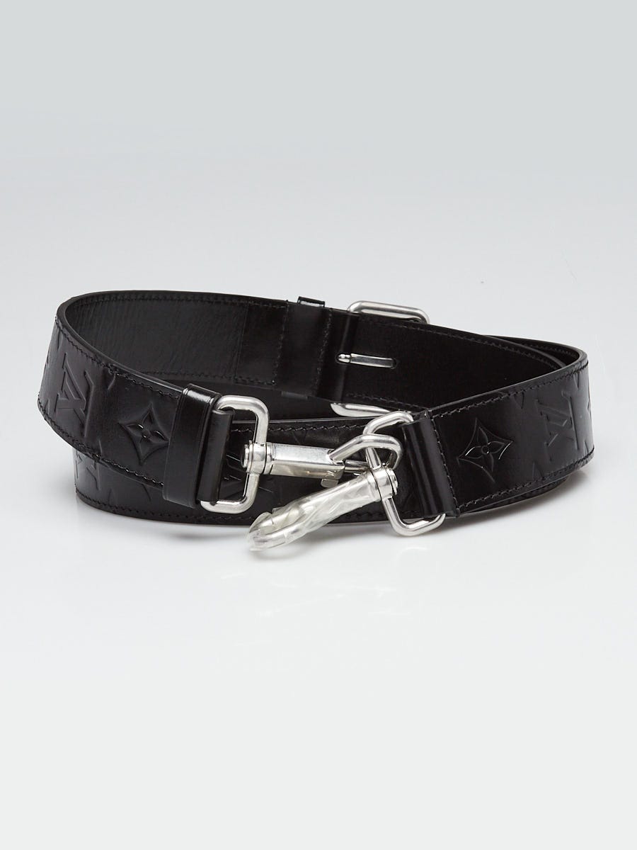 Louis Vuitton Black Monogram Calfskin Leather Adjustable Strap