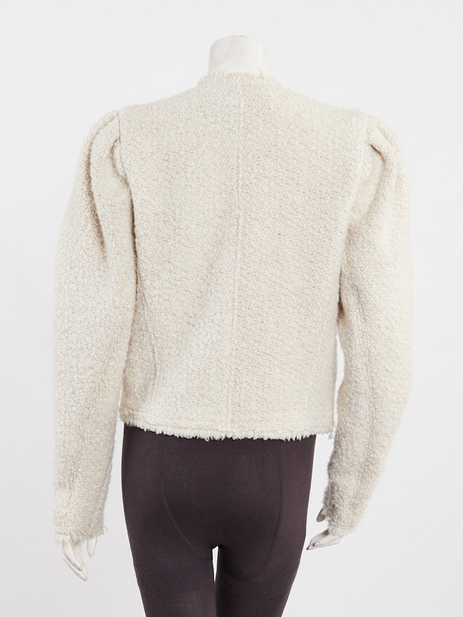 Isabel Marant Ecru Wool Blend Izma Jacket Size 8/40