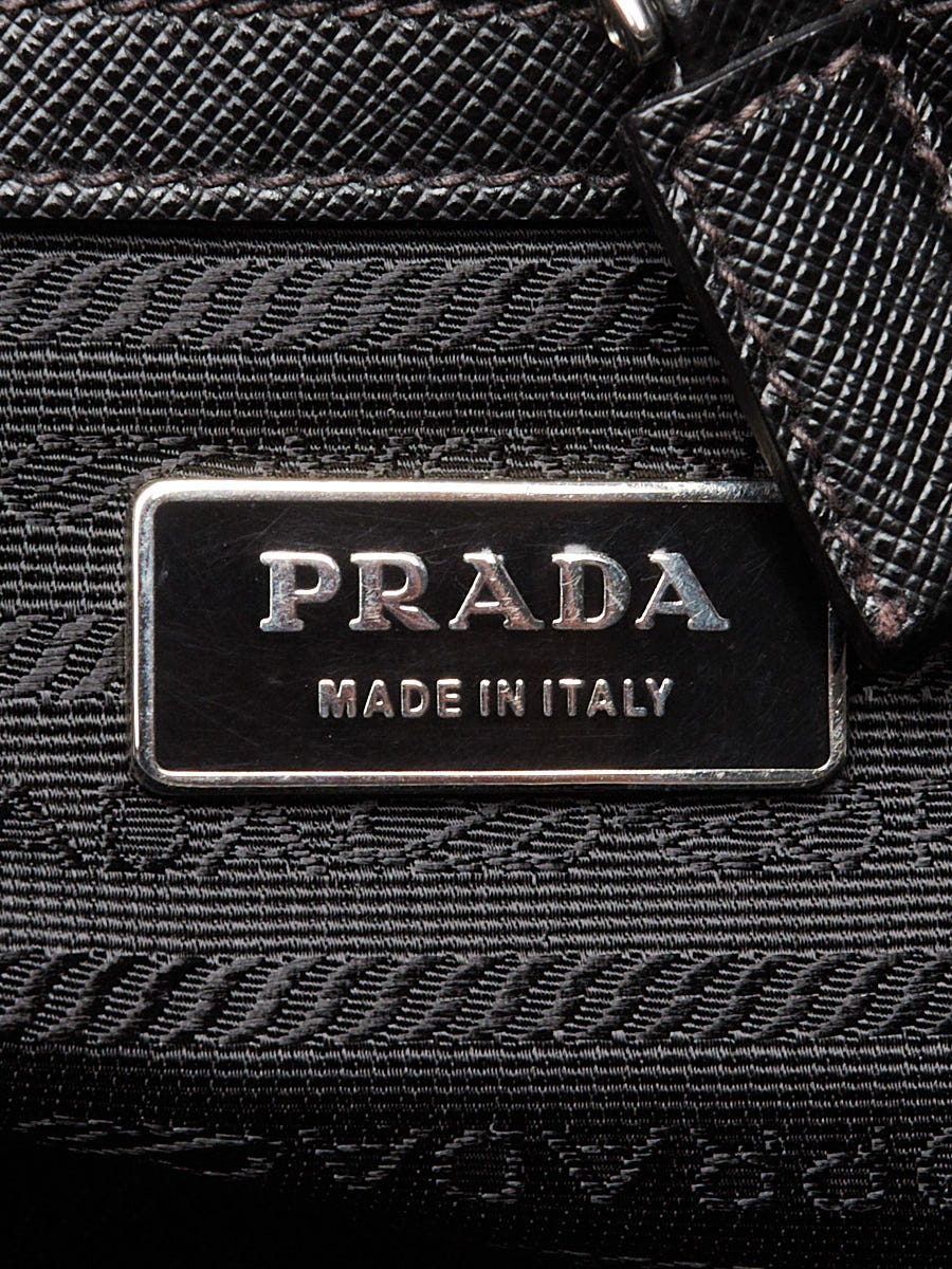 Prada Black Saffiano Leather Travel Briefcase Bag VS0305 | Yoogi's Prada Black Saffiano Leather Travel Briefcase Bag VS0305 | Yoogi's