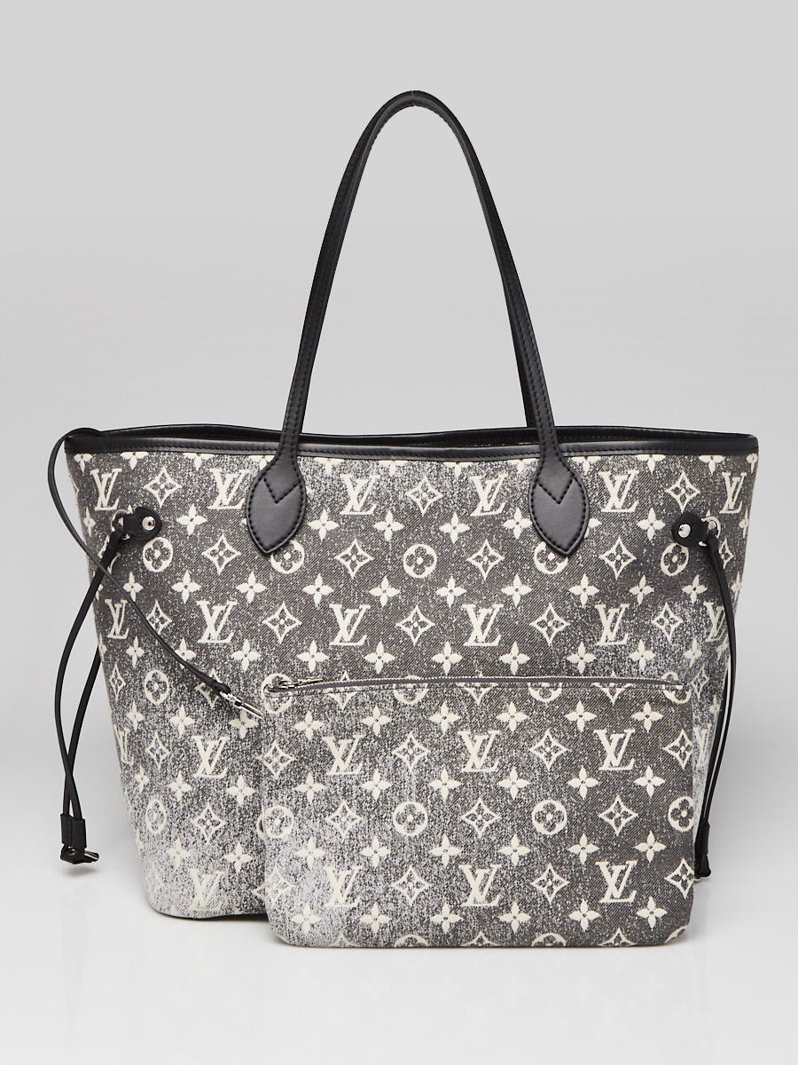 Louis Vuitton Grey/Black Monogram Jacquard Denim Neverfull MM NM