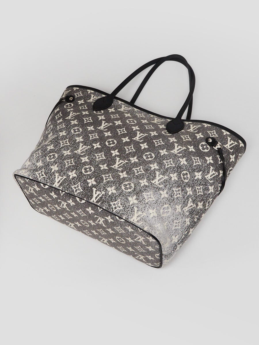 Louis Vuitton Grey/Black Monogram Jacquard Denim Neverfull MM NM