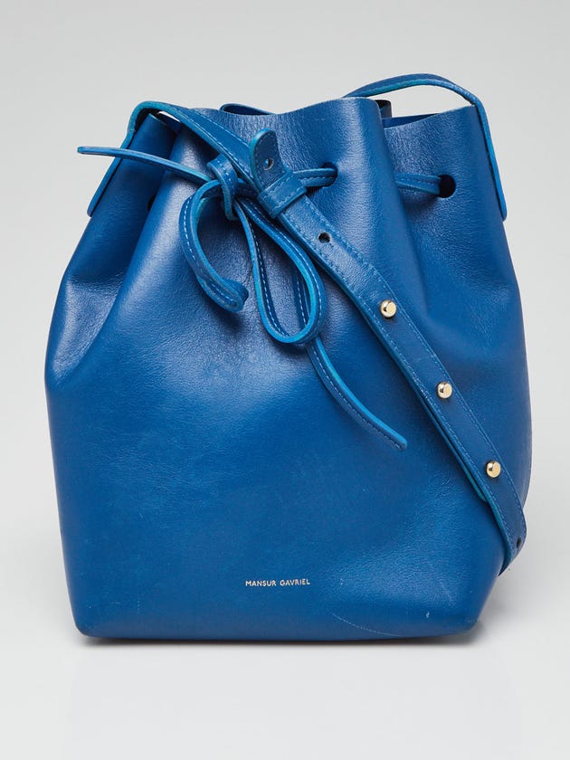 Mansur Gavriel Royal Leather Mini Bucket Bag