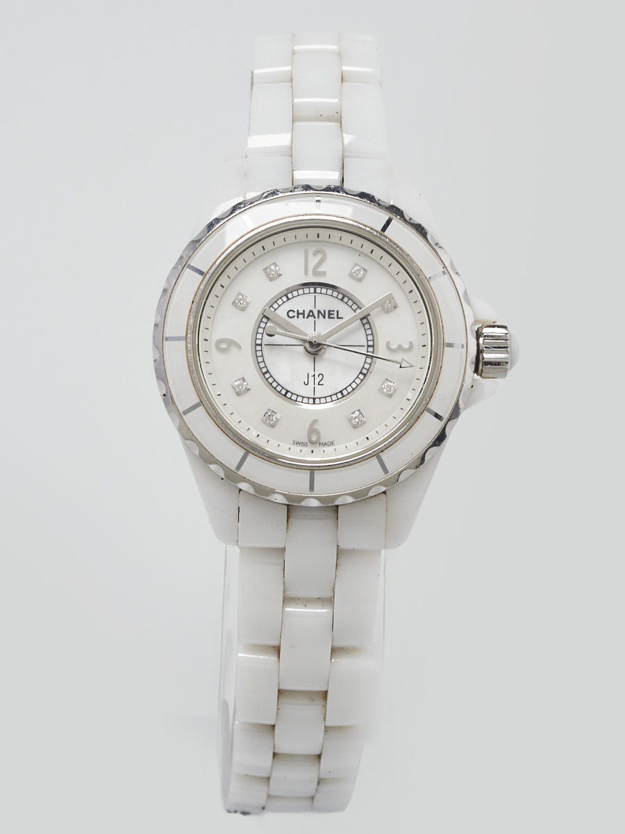 Chanel J12 Ceramic and Diamond 29mm Quartz Watch H2685