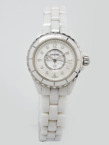 Chanel J12 Ceramic and Diamond 29mm Quartz Watch H2685
