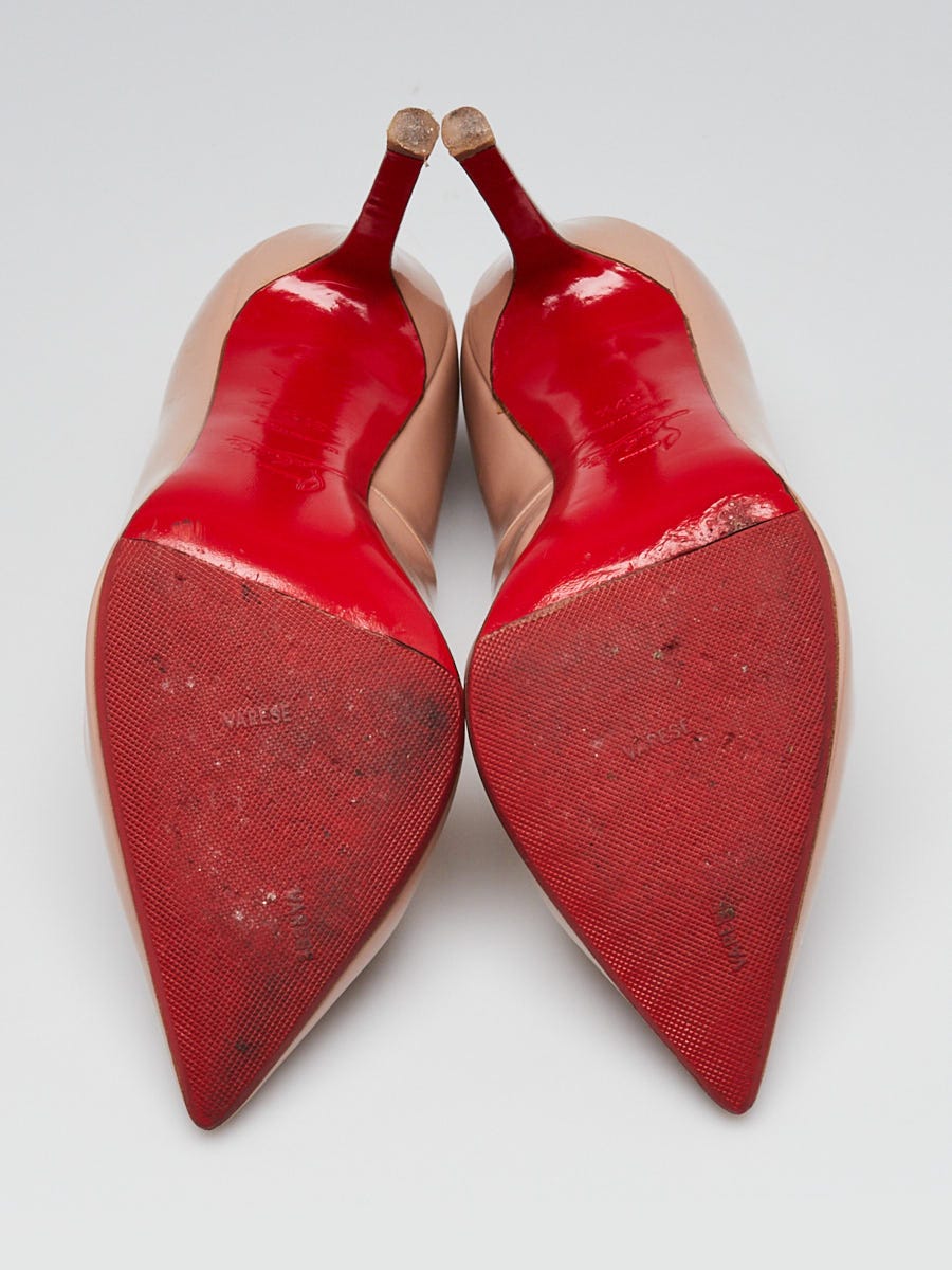 【美品】クリスチャンルブタン DECOLLETE 554 ブラック37.5 Decollete 554 100 BLACK Leather - Shoes - Women - Christian