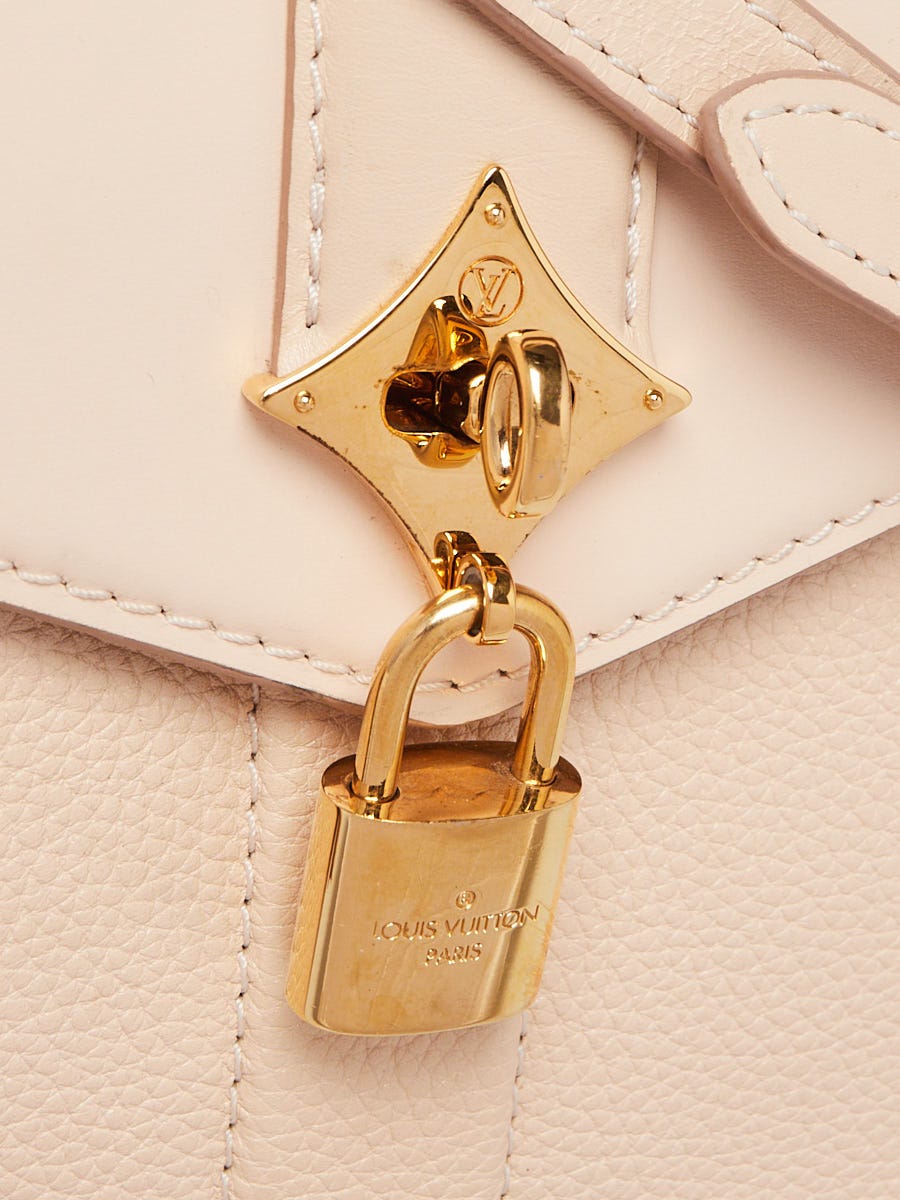 Louis Vuitton Creme Leather Rose Des Vents MM Bag | Yoogi's Closet