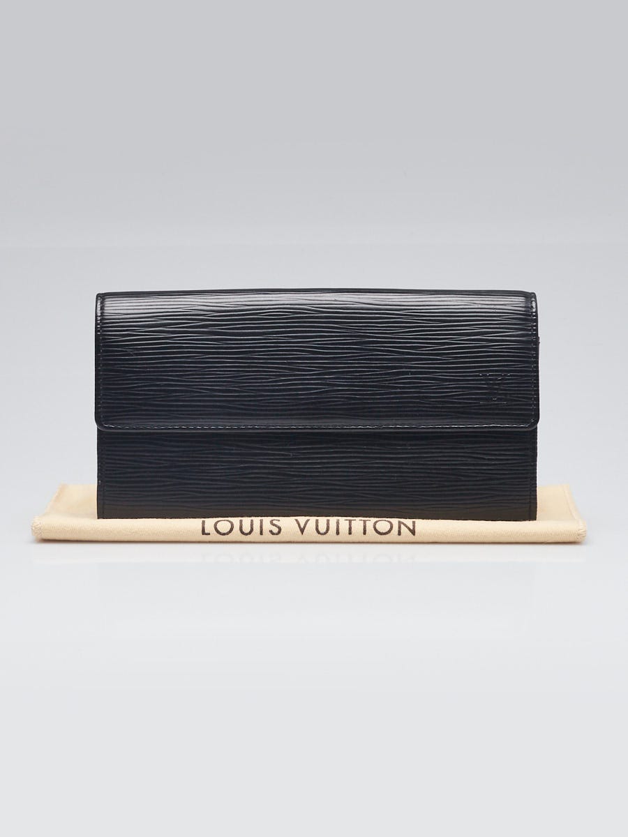 Louis Vuitton Black Epi Leather Sarah Wallet