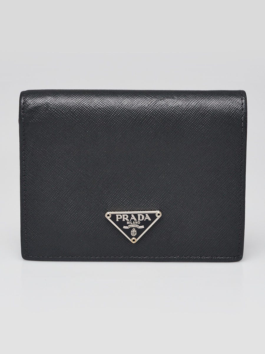 小物 Prada Perforated Leather Compact Wallet Amazon.com: Prada, Pre-Loved Yellow Perforated Leather