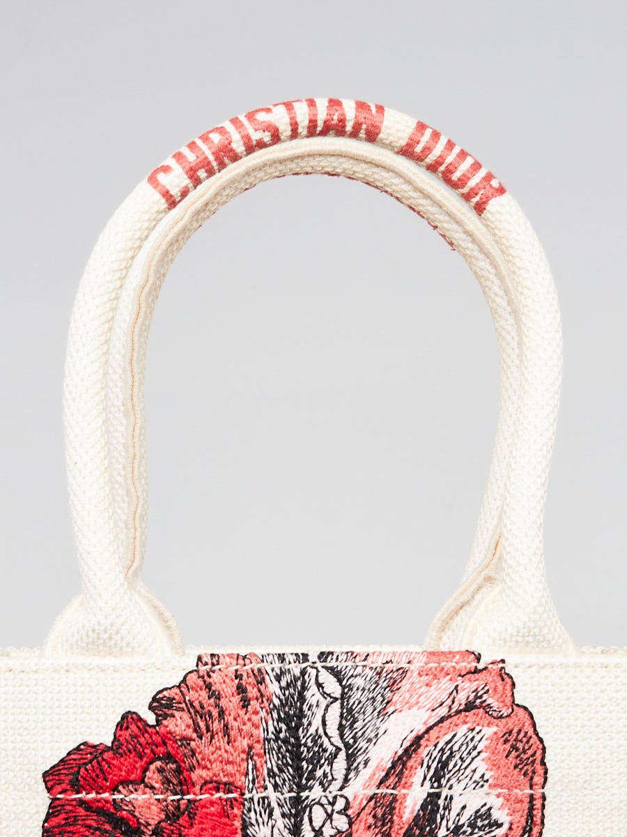 Christian Dior Latte Multicolor Canvas Fleurs Bibliques Vertical