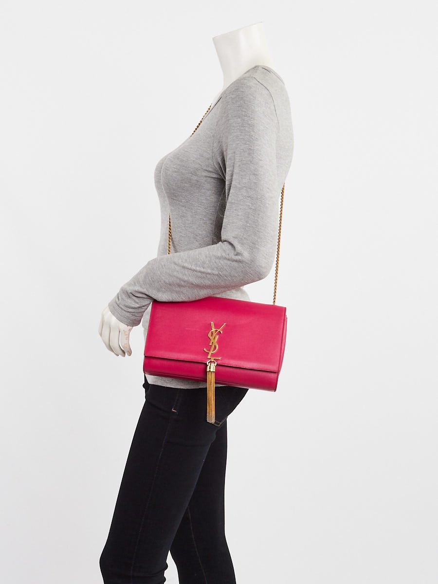 Yves Saint Laurent Pink Smooth Leather Medium Kate Tassel Bag