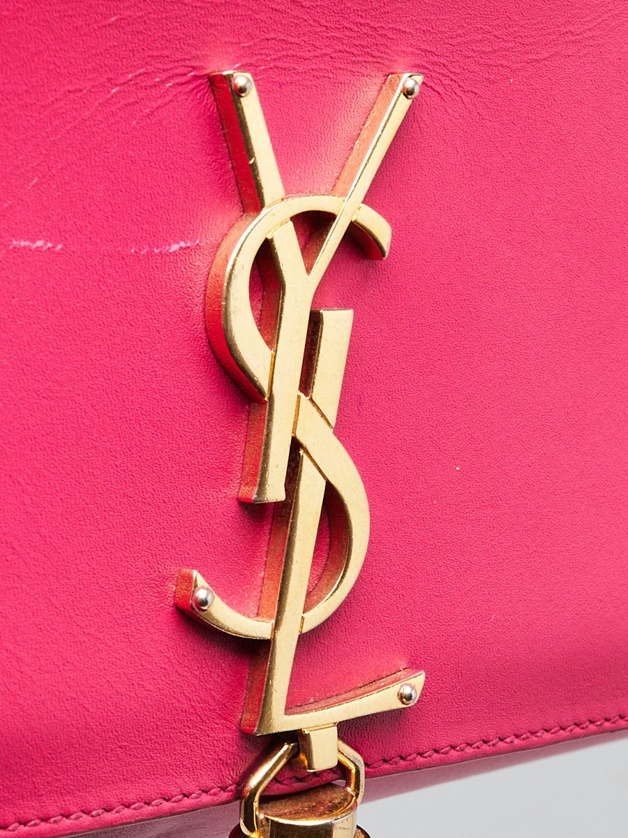 Yves Saint Laurent Pink Smooth Leather Medium Kate Tassel Bag