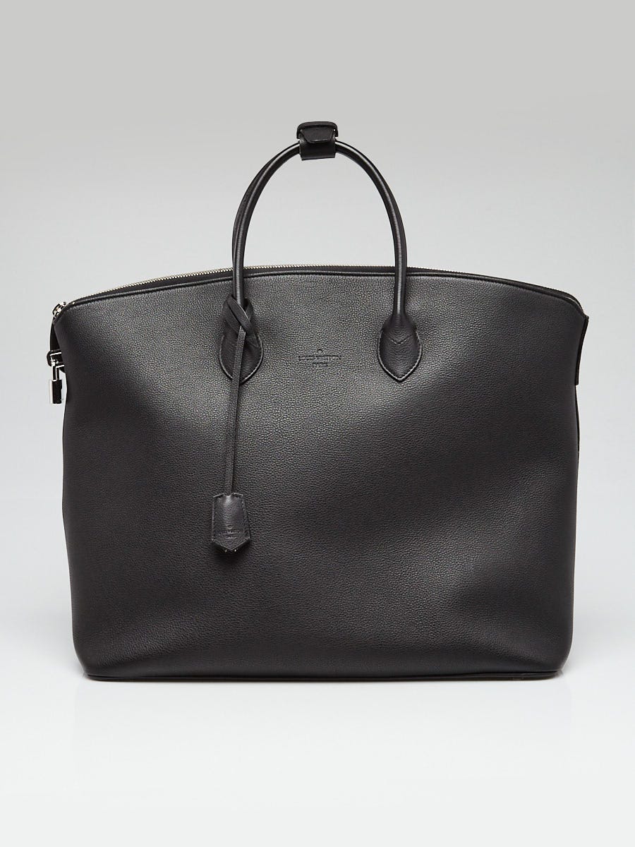 Louis Vuitton Limited Edition Black Calfskin Leather Haute Maroquinerie Lockit GM Bag