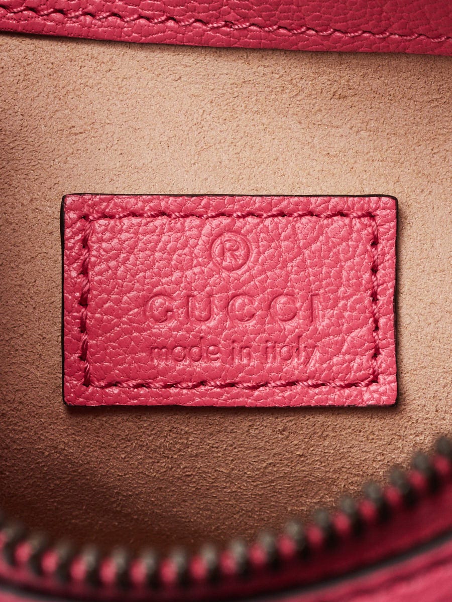 Gucci Pink Leather Double G Aphrodite Mini Shoulder Bag | Yoogi's