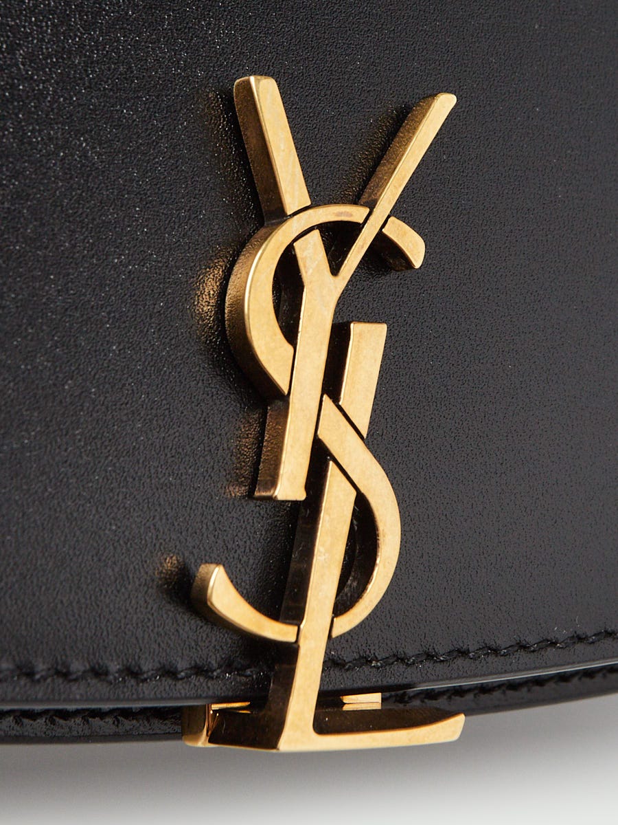 Yves Saint Laurent Black Box Leather Voltaire Top Handle Crossbody