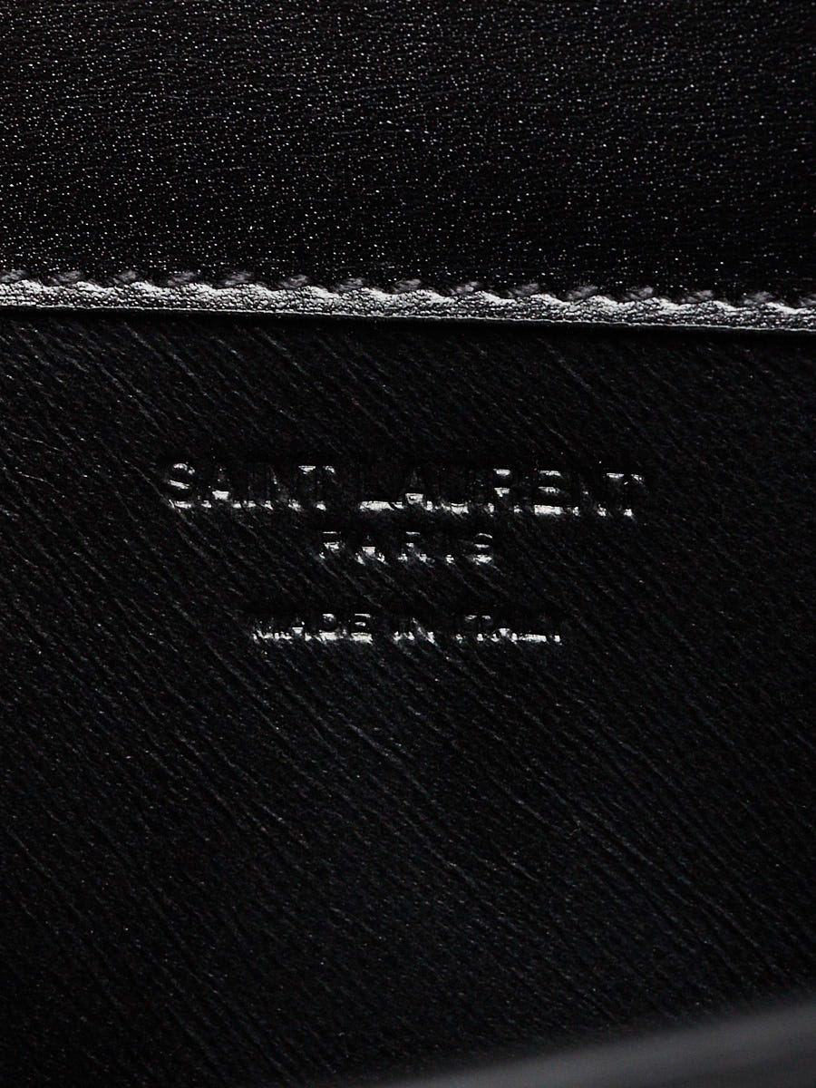 Yves Saint Laurent Black Box Leather Voltaire Top Handle Crossbody