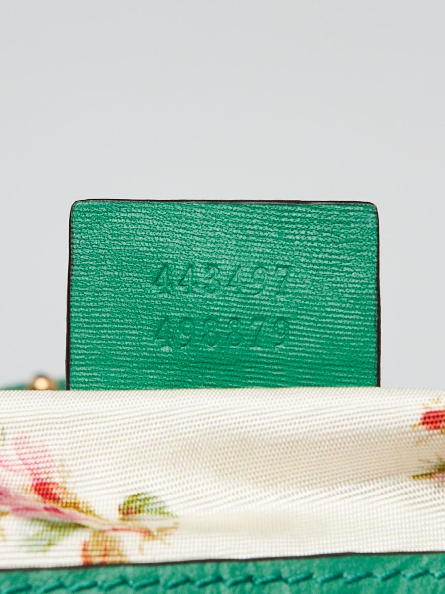 Gucci Natural Raffia and Green Snakeskin GG Marmont Small
