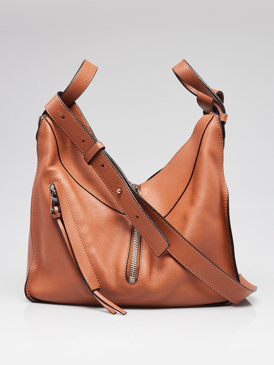 Loewe Tan Calfskin Leather Small Hammock Bag | Yoogi's Closet