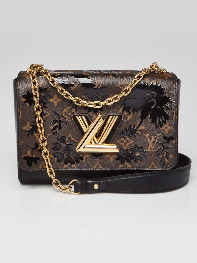 Louis Vuitton Blossom Noir Monogram Canvas Twist MM Bag