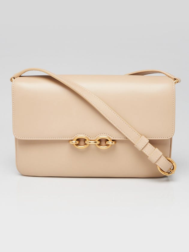 Yves Saint Laurent Beige Leather Le Maillon Crossbody Bag