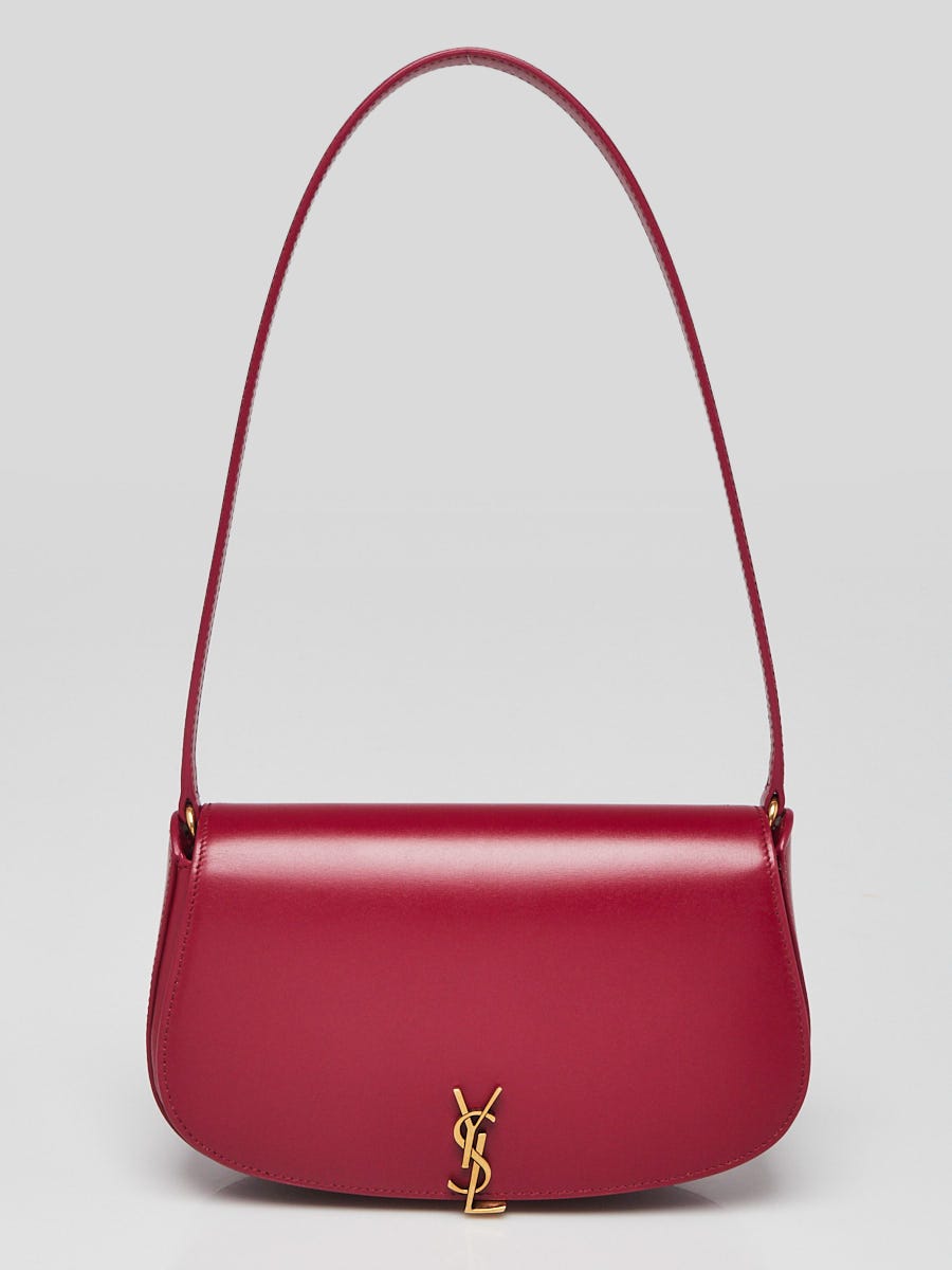 Yves Saint Laurent Red Box Leather Mini Voltaire Shoulder Bag