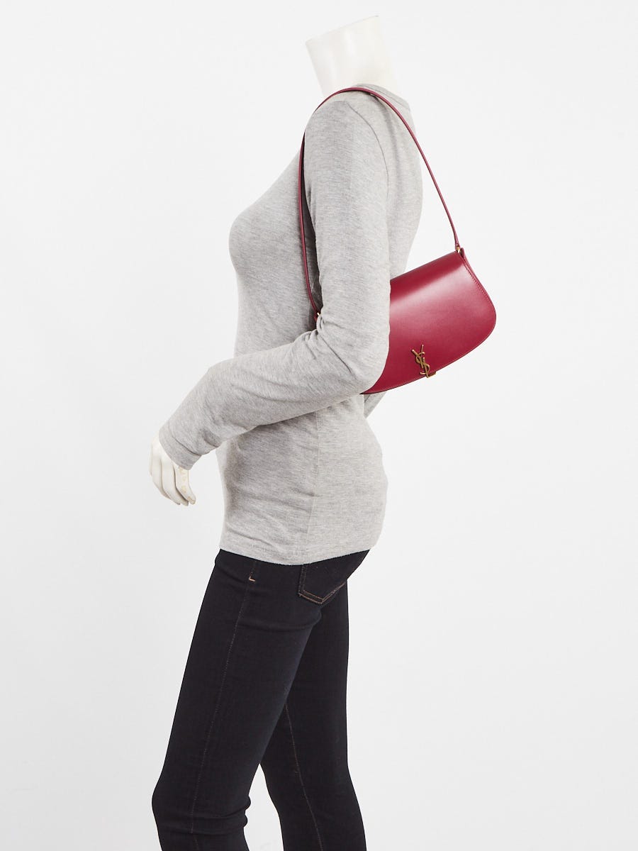 Yves Saint Laurent Red Box Leather Mini Voltaire Shoulder Bag
