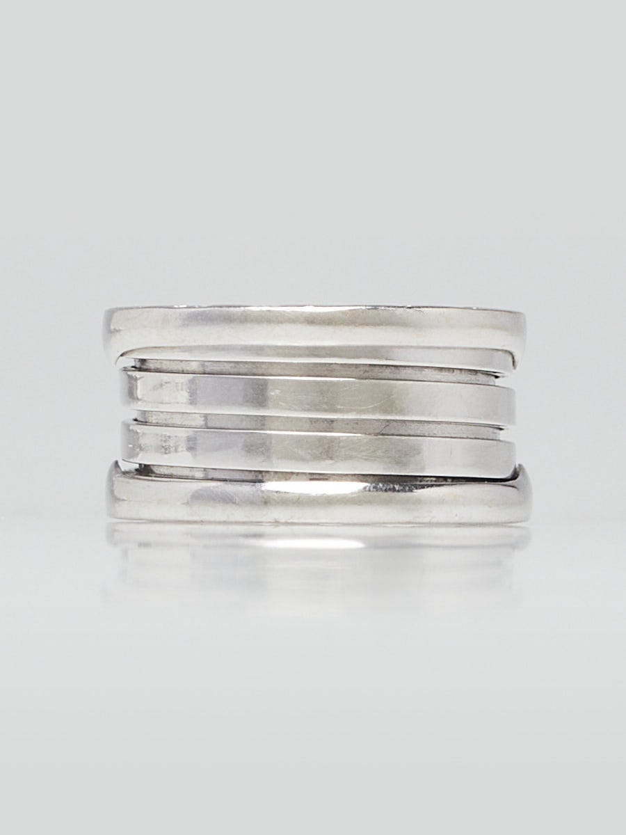 Bvlgari 18k White Gold B.Zero1 3-Band Ring Size 54/7