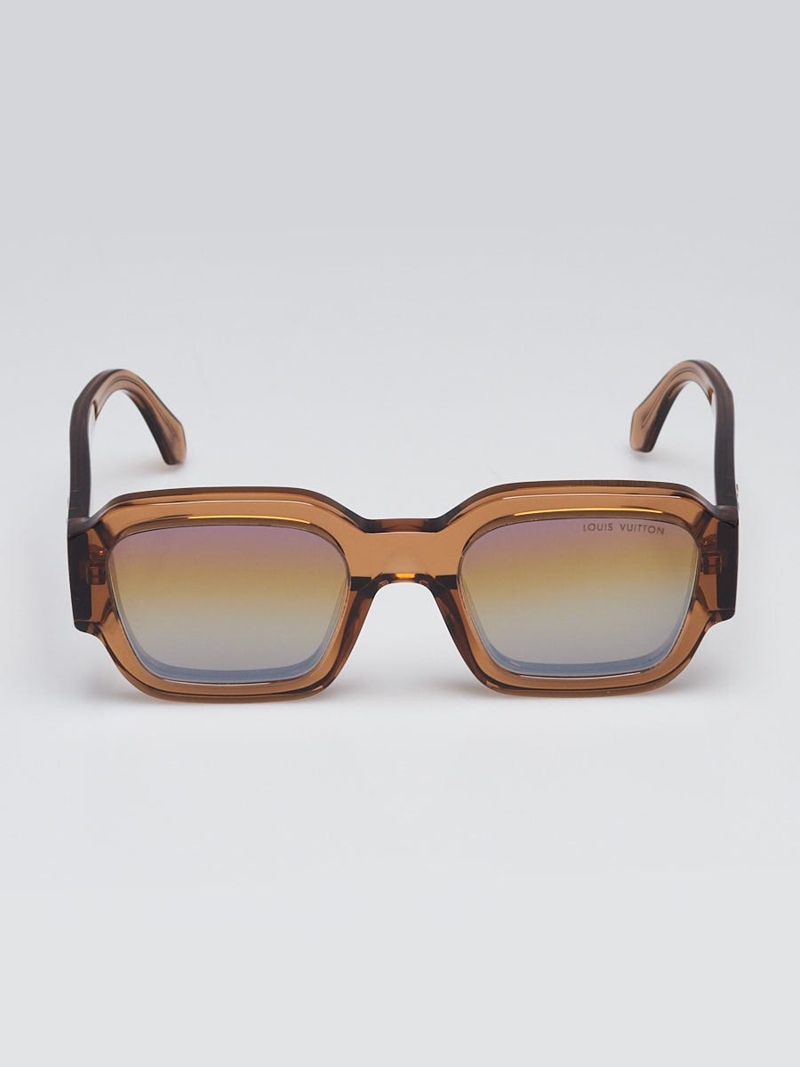 Louis Vuitton Brown Acetate Clash Square Sunglasses - Z2395W