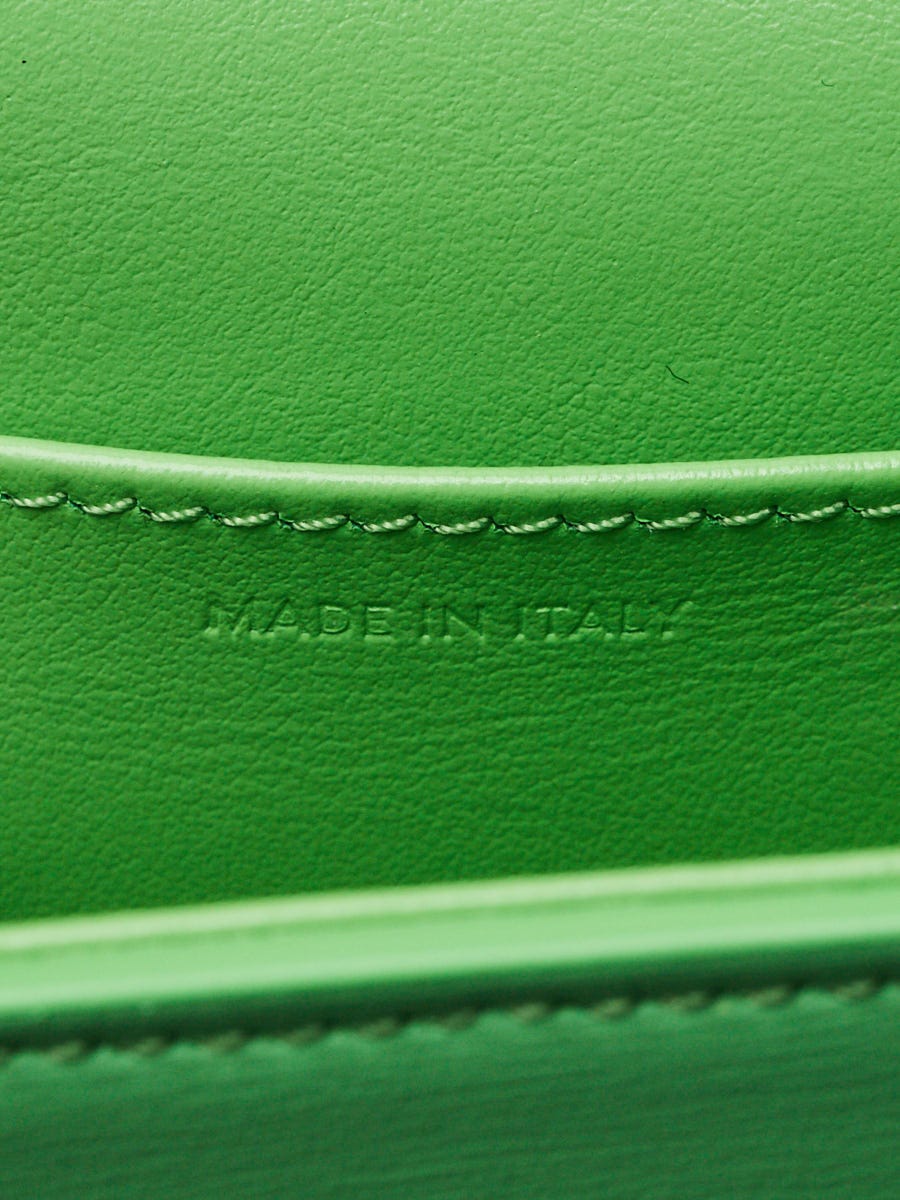 Celine Bright Green Calfskin Leather Mini Claude Triomphe