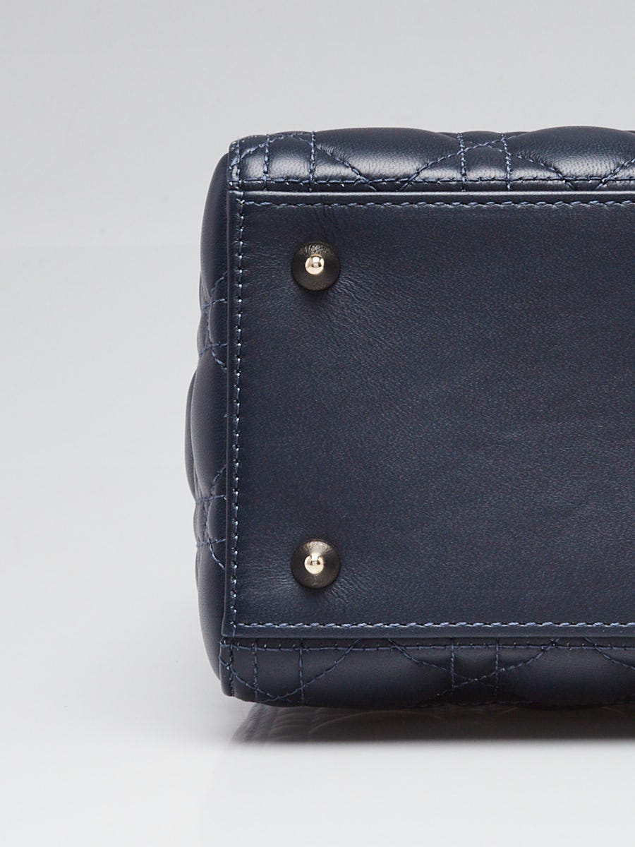 Christian Dior Blue Ombre Quilted Leather Medium Lady Dior Bag