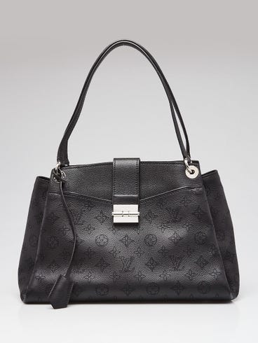 Louis Vuitton Black Mahina Leather Sevres Bag